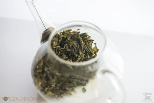 Zielona herbata En Shi Yu Lu, liście po zaparzeniu